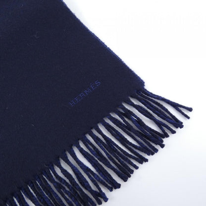 Hermes Scarf Cashmere Navy — view 2