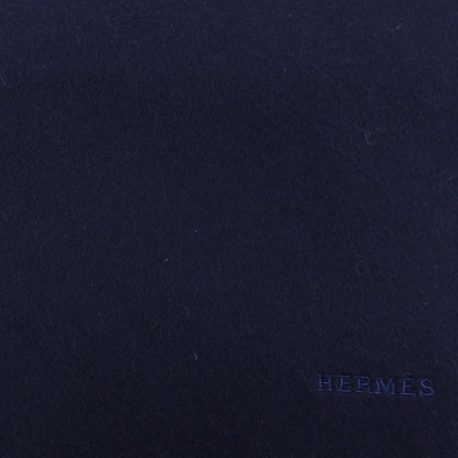 Hermes Scarf Cashmere Navy — view 4