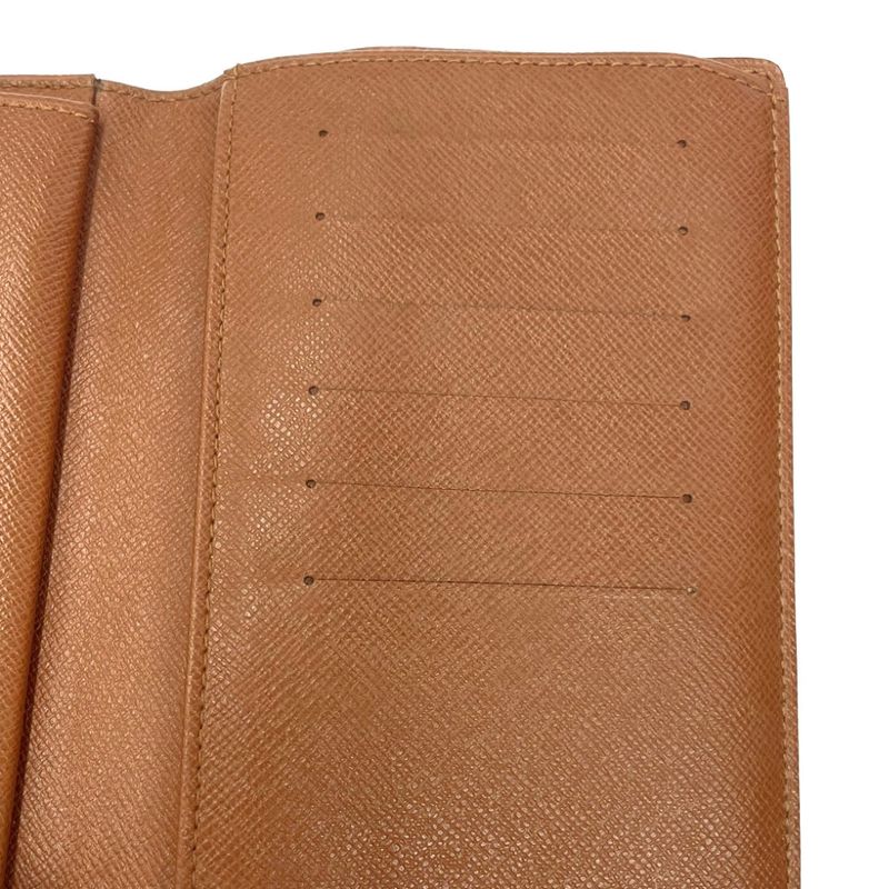 Louis Vuitton M61202 Monogram PVC Porte-Tresor Etui Papier Brown 304014 Trifold