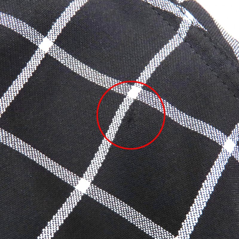 Balenciaga 556247 Checked Asymmetrical Cutoff Oversized Vest Sleeveless Dress