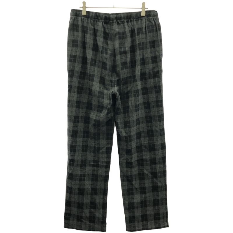 Balenciaga Check Flannel Easy Pants 534295 Tem20 Black and Gray 46
