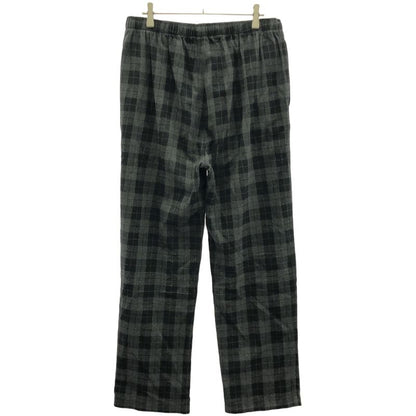 Balenciaga Check Flannel Easy Pants 534295 Tem20 Black and Gray 46