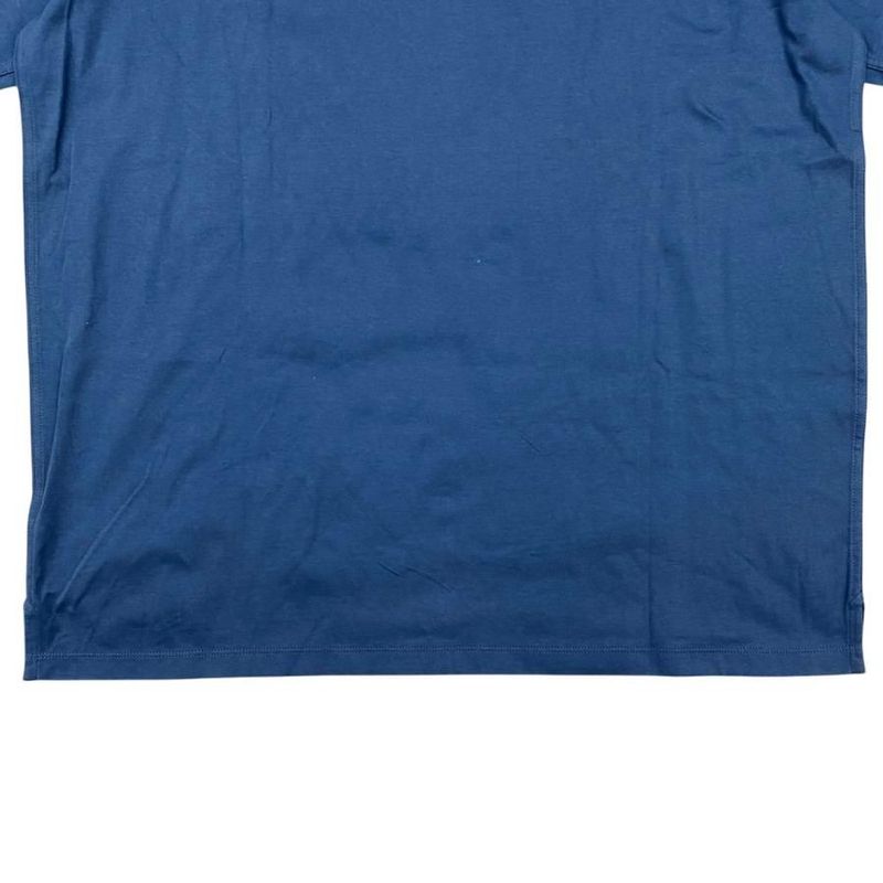Hermes Short Sleeve T-Shirt Detail Saddle Stitching H467950ha5uxl Cotton Blue