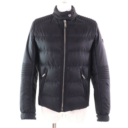 Prada 290545 Triangle Logo Zip Up Down Jacket Outerwear Black 42 Women