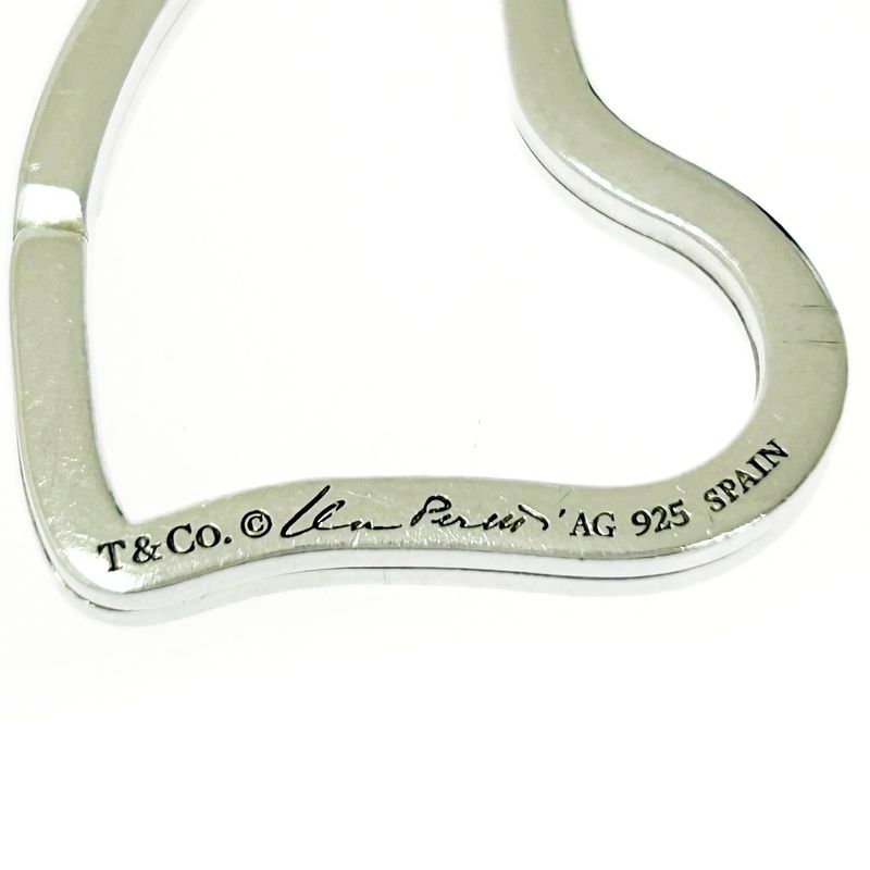 Tiffany & Co Tiffany & Co Silver Open Heart Key Ring 8.6g 925 Engraved 412106