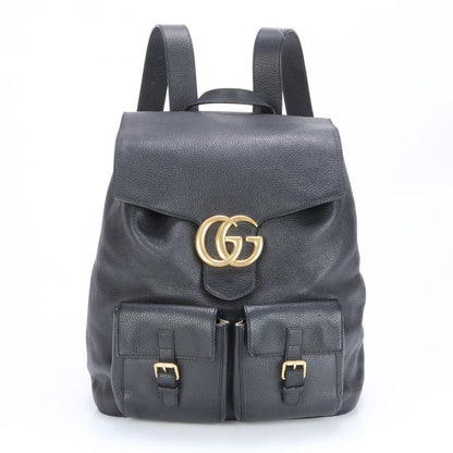 Gucci GG Marmont 429007 Leather Backpack Sac Backpack Shoulder Bag Genuine