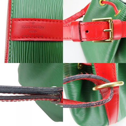 Louis Vuitton Shoulder Bag Petite Noe M44147 Epi Leather Green Red Gold