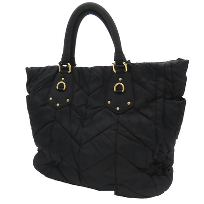 Prada Quilted Tote Black Nylon 2-Way Shoulder Bag — view 2