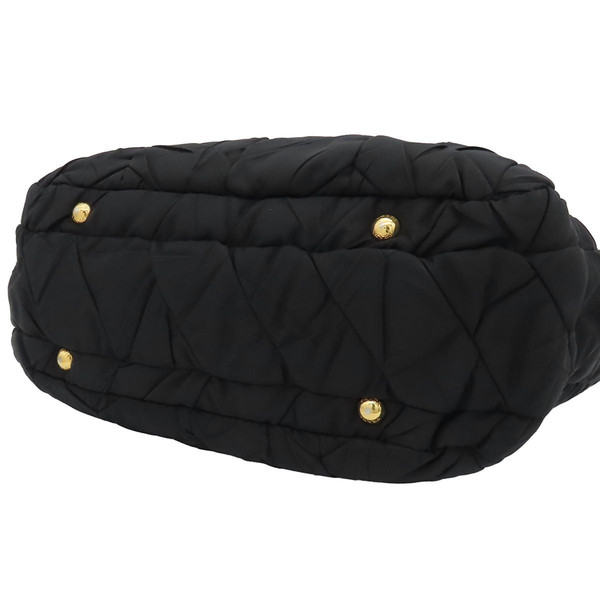 Prada Quilted Tote Black Nylon 2-Way Shoulder Bag — view 4