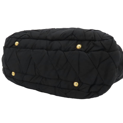 Prada Quilted Tote Black Nylon 2-Way Shoulder Bag — view 4