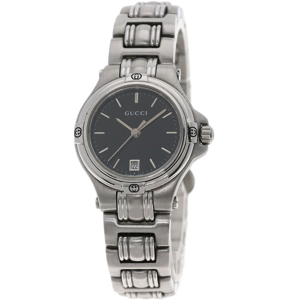 Gucci Round Face Watch SS