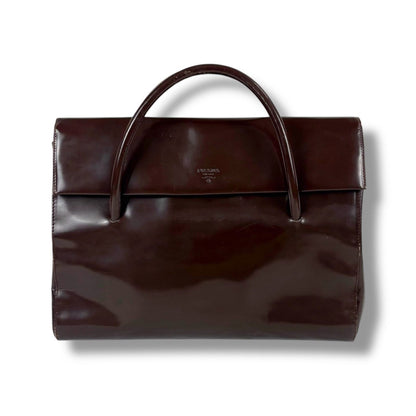 Prada Top Handle Tote Logo — view 11