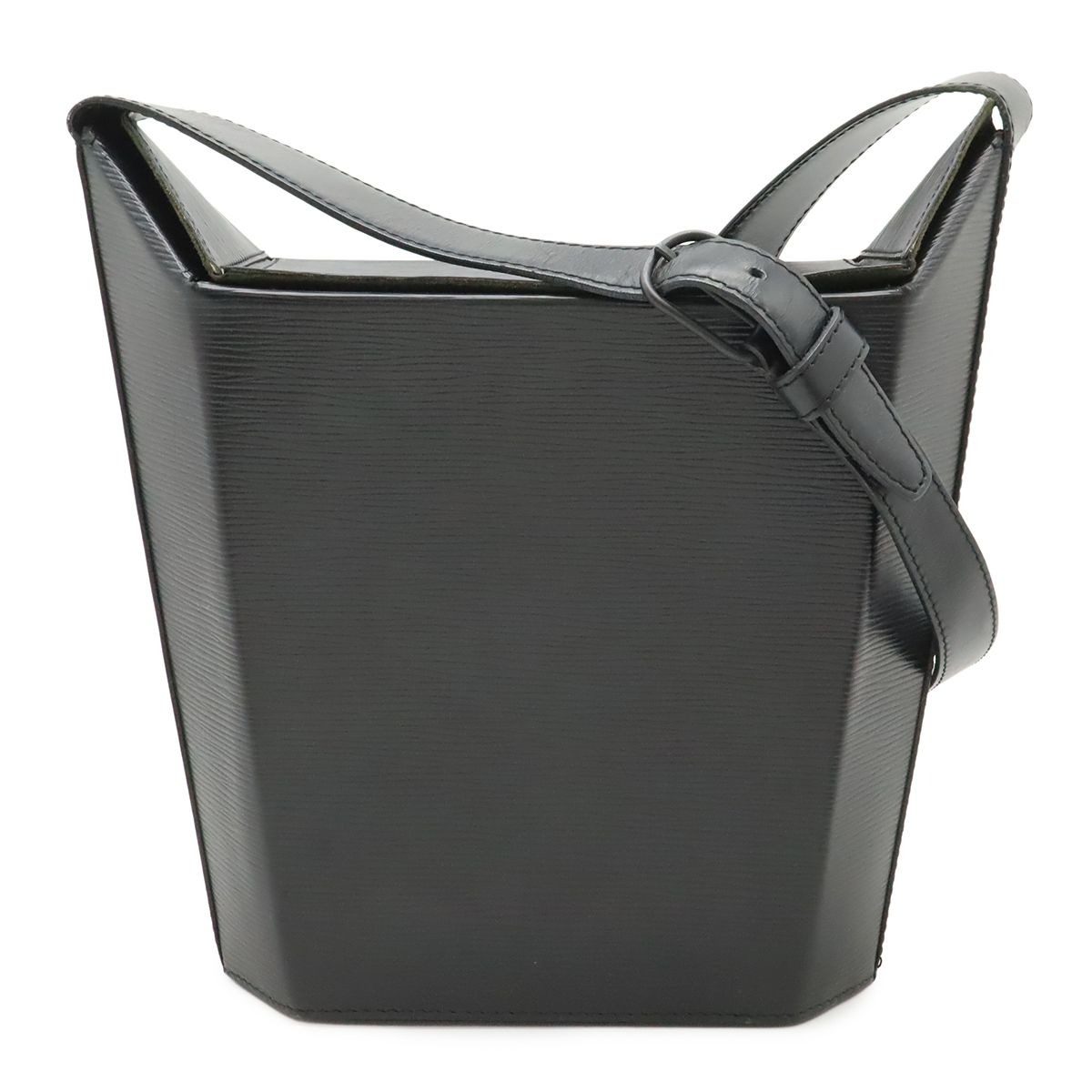 Louis Vuitton Epi Sac Saw Shoulder Bag Leather Noir Black