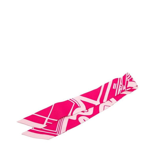 Hermes Twilly les Coupes Tattoo Coupe Tatouage Scarf Pink Silk