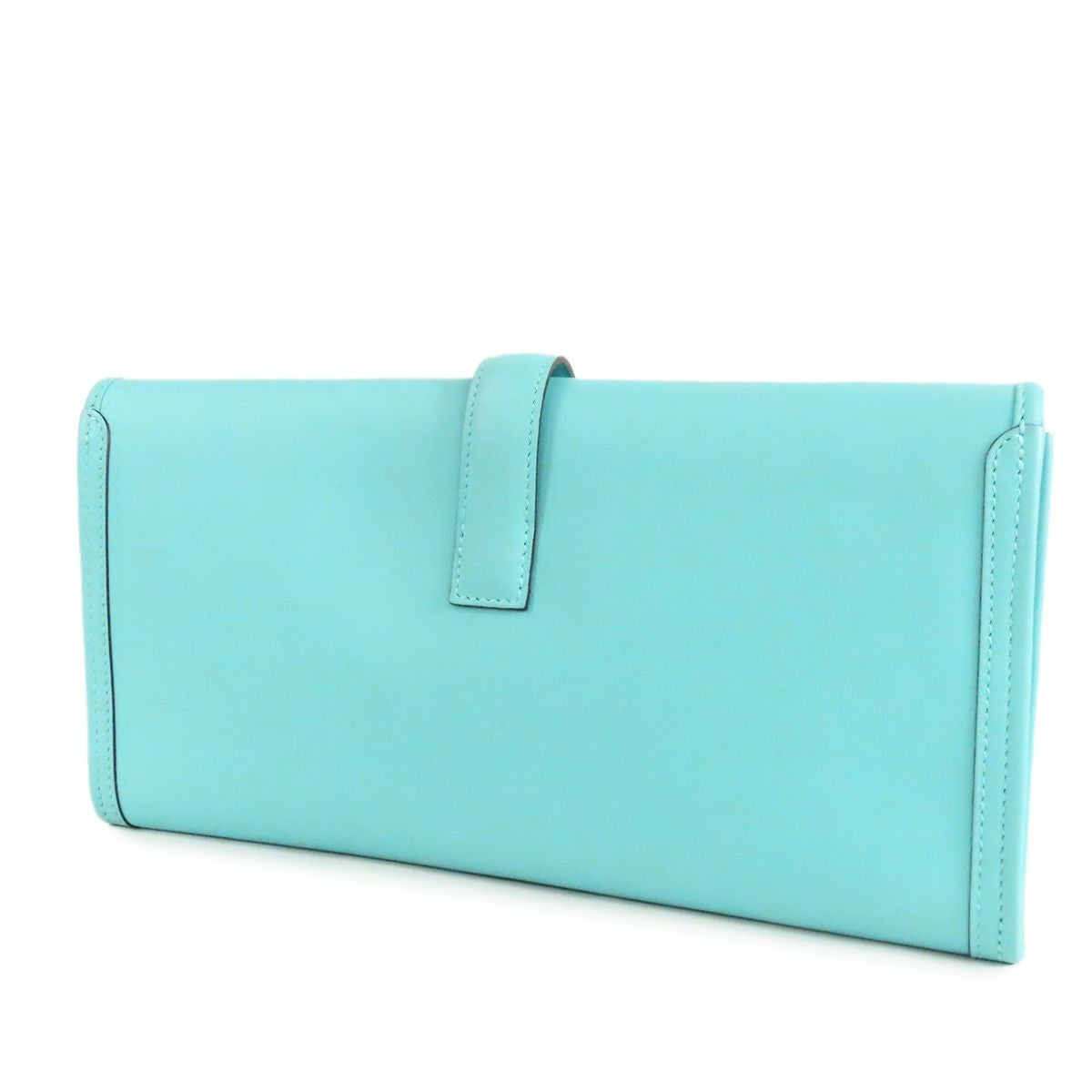 Hermes Jige Elan 29 Blue Atole Swift Clutch — view 2
