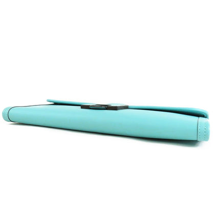 Hermes Jige Elan 29 Blue Atole Swift Clutch — view 3