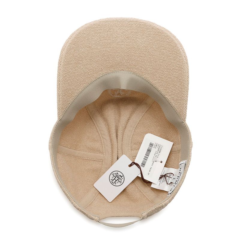 Hermes Cap Davis Yacht Cotton L Hat Sable
