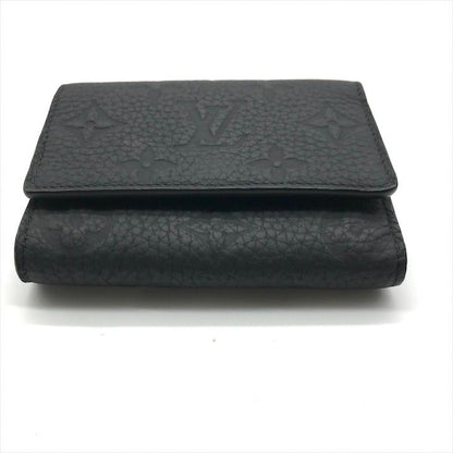 Louis Vuitton Monogram Wallet Taurillon Portofoy Pilot Black