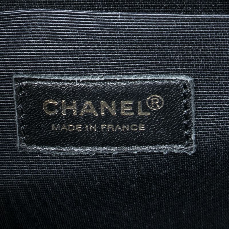 Chanel Rare Vintage Coco Mademoiselle Short Handle Print Tote Red White Black