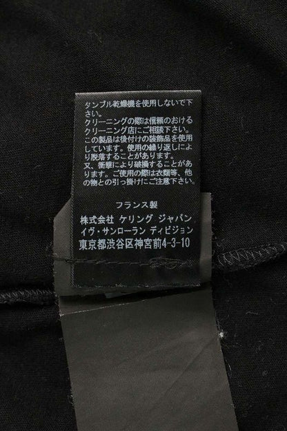 Saint Laurent Paris 16AW 436948 Y2001 Rhinestone Music Note Decoration T-shirt