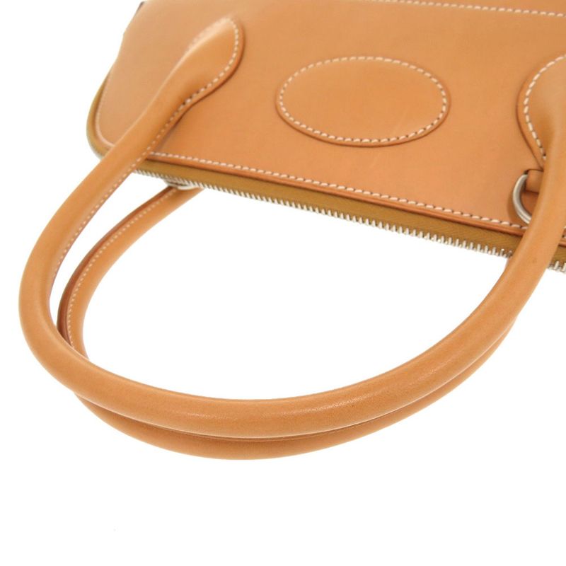 Hermes Bolide 31 Vaux Chamonix Natural Silver Hardware □K Engraved Handbag