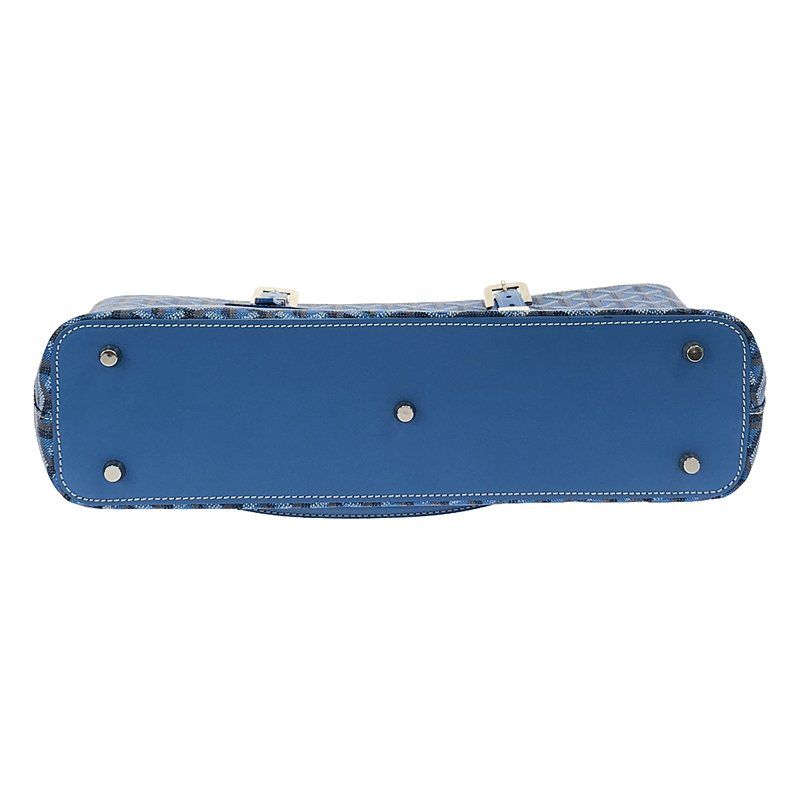 Goyard - Sac Marie Galante Marie Galante GM PVC Coded Canvas Tote Bag - Blue -