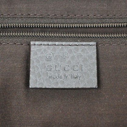 Gucci Shoulder Tote Bag Bamboo Tassel Leather Gray 38ka912