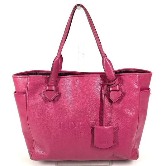Loewe Shoulder Bag Logo Heritage Leather Pink