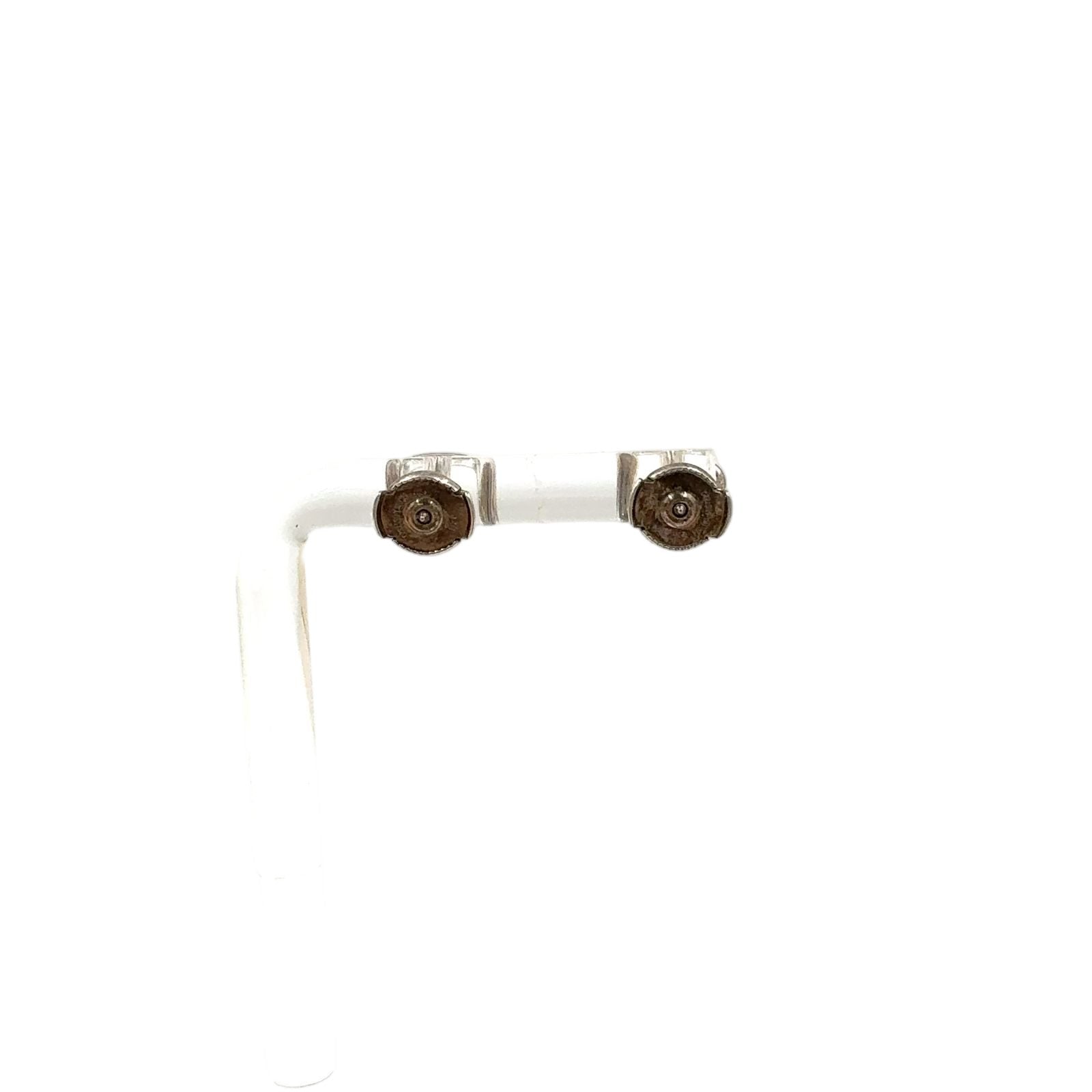 Hermes Chaine D'ancre Motif Silver Earrings — view 2