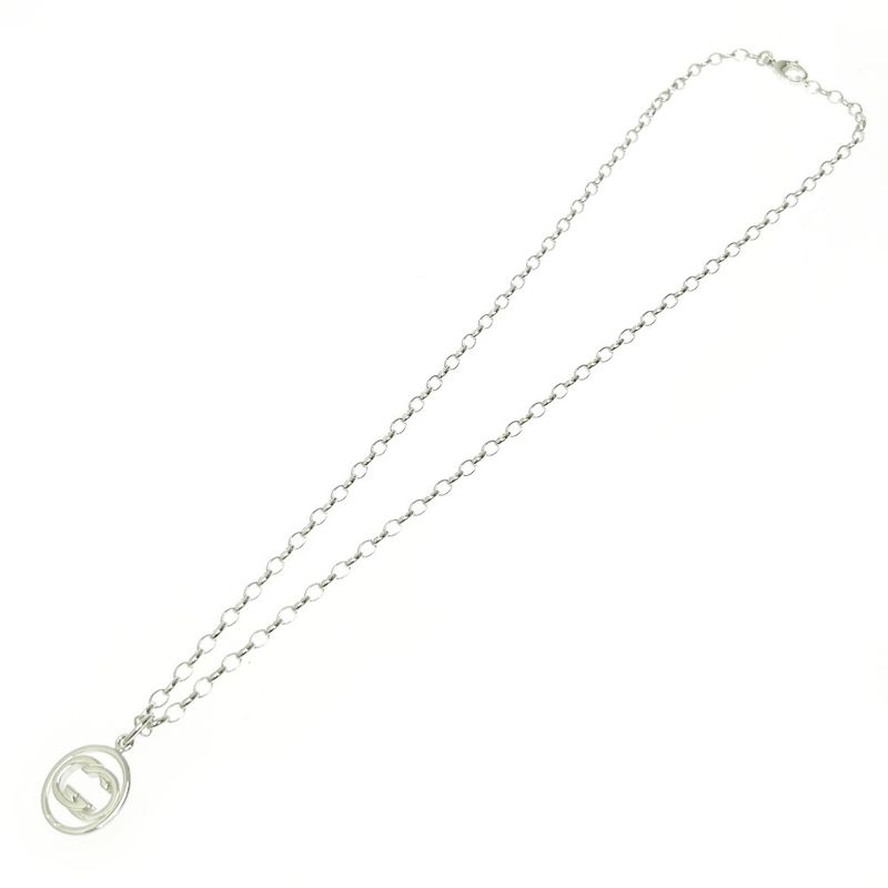 Gucci Silver Doppia G Necklace 15.0g 925 Engraved 438143 Necklace
