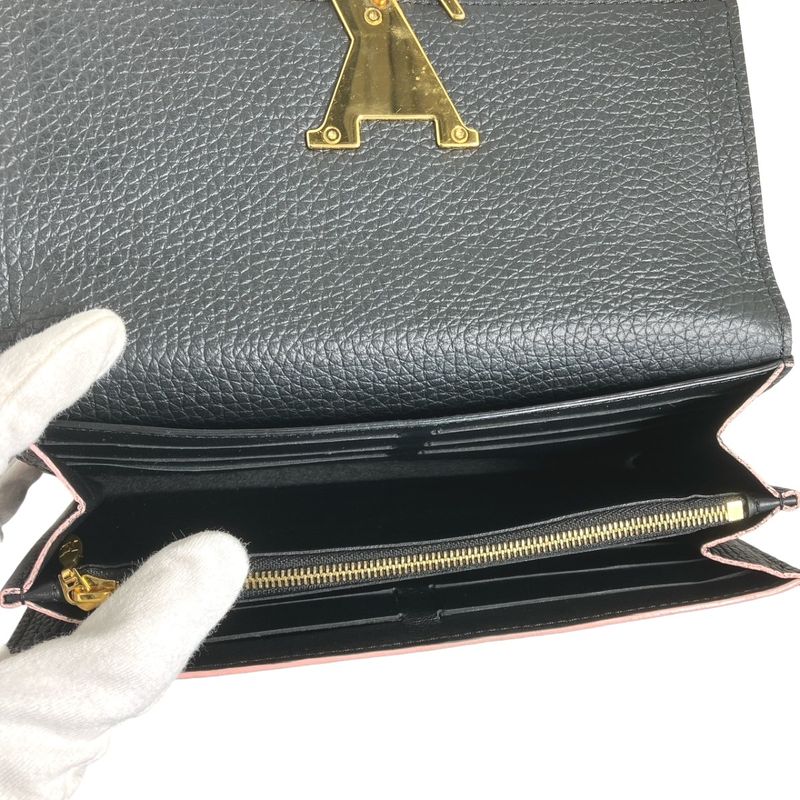 Louis Vuitton M67663 Taurillon Portefeuille Capucines Long Wallet Louis Vuitton