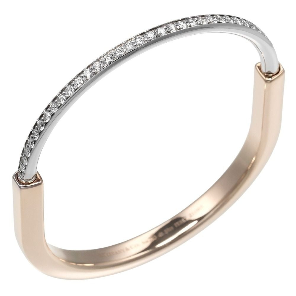 Tiffany & Co. Lock 18K Pink Gold White Diamond Bracelet