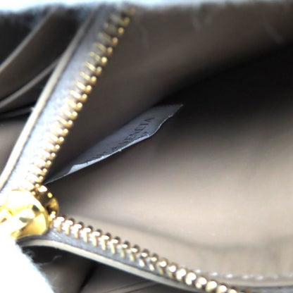 Bottega Veneta Intrecciato Flap Wallet Bifold Leather Long Wallet Brown Storage