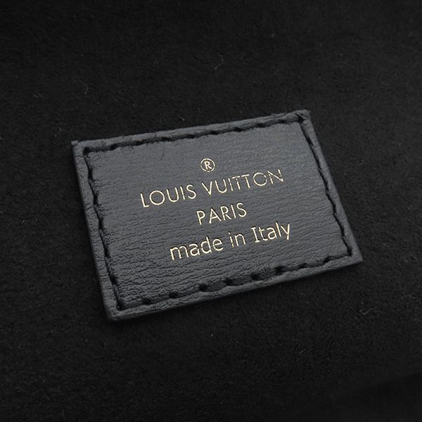 Louis Vuitton 2way Bag Ink Vanity PM Leather Black Gold Hardware Black Shoulder