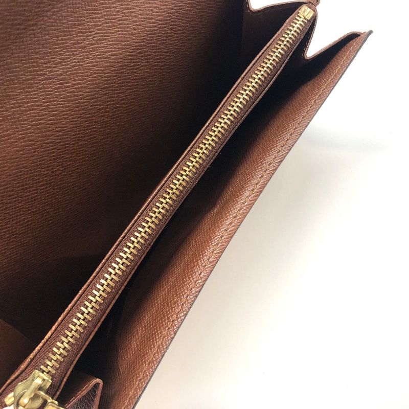 Louis Vuitton M61725 Porte Monet Cles Di Long Wallet Preowned 005888