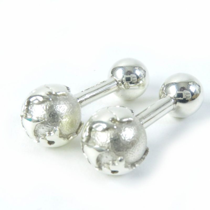 Tiffany & Co Earth Motif Cufflinks Button Cufflinks Sv925 Silver