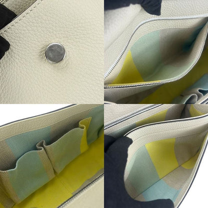 Gucci Shoulder Bag Bamboo Daily 370826 Leather Ivory Simple Usual Women Ladies