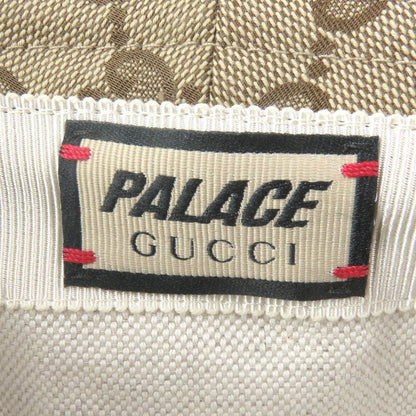 Gucci Palace Gucci Palace 726133 GG Canvas Webline Bucket Hat Beige M/58cm