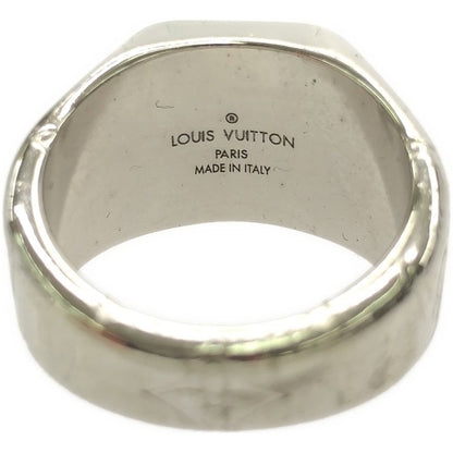 Louis Vuitton Monogram Signet Ring M62488 Silver L