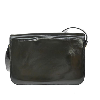 Celine Carriage Motif Shoulder Bag Enamel Navy 31ka940