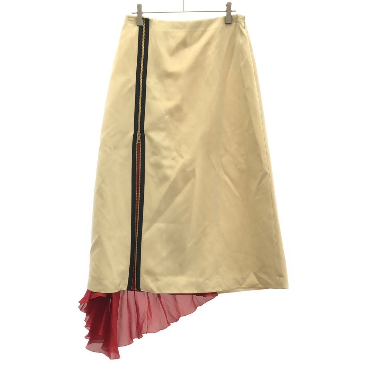 Gucci Zip Up Long Skirt Ivory 40