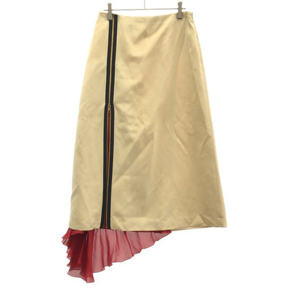 Gucci Zip Up Long Skirt Ivory 40