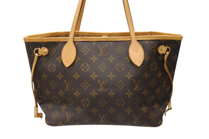 Louis Vuitton Monogram Neverfull PM Tote Bag Brown Vachetta Leather Gold — view 2