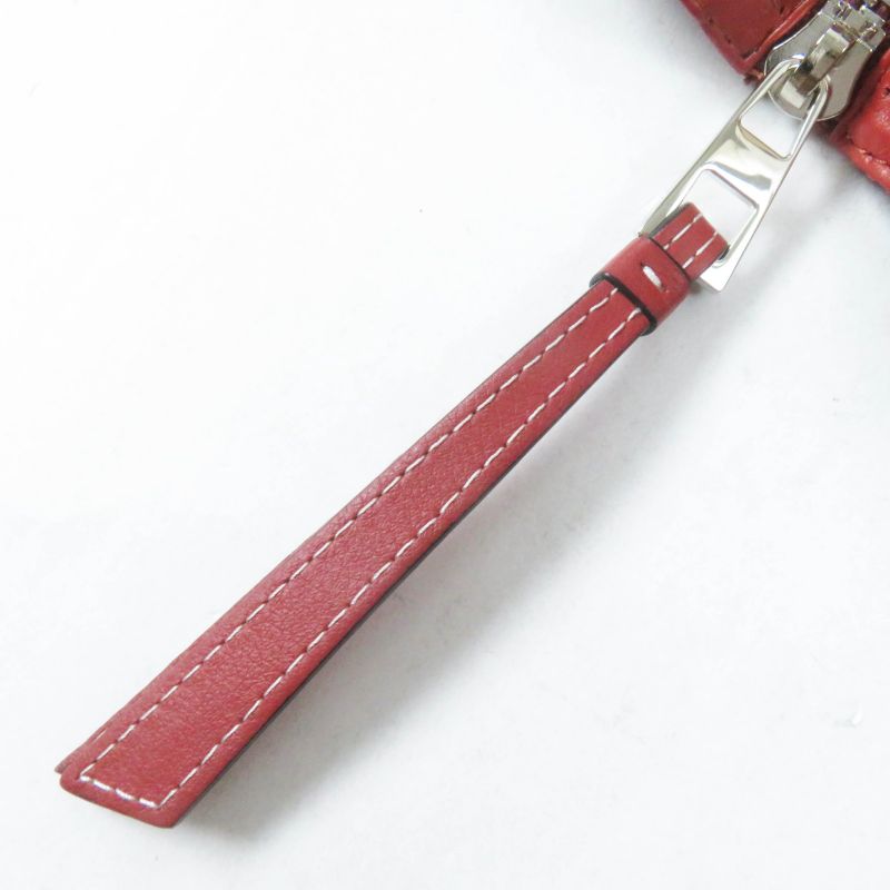 LOEWE Lamb Leather Fisherman Hat / Bucket Hat With Anagram Patch Terracotta 57