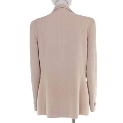 Chanel Vintage Wool Coco Button Jacket Beige 40 — view 3