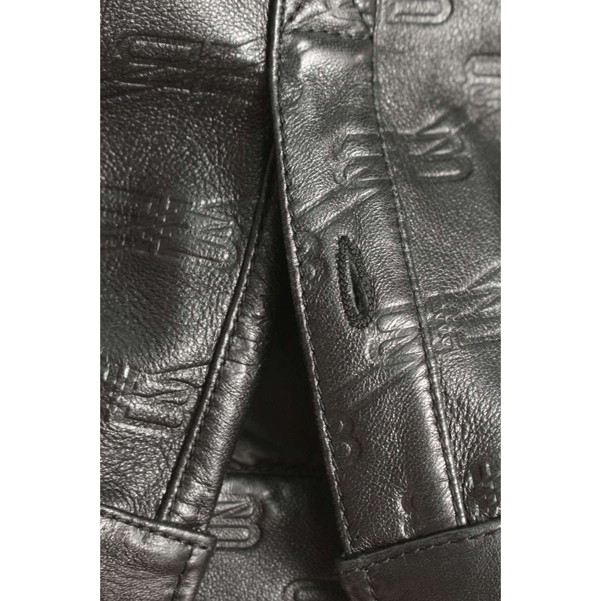 Balenciaga Bbmonogram Lamb Leather Long Sleeve Shirt — view 3