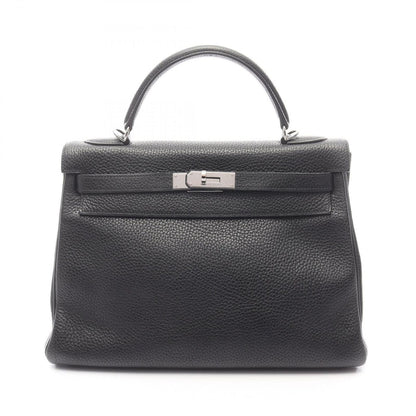 Hermes Handbag Kelly 32 Black Leather