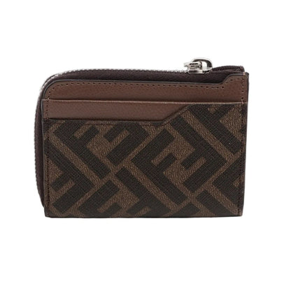 Fendi Zucca Roma Leather Coin Purse Compact — view 2