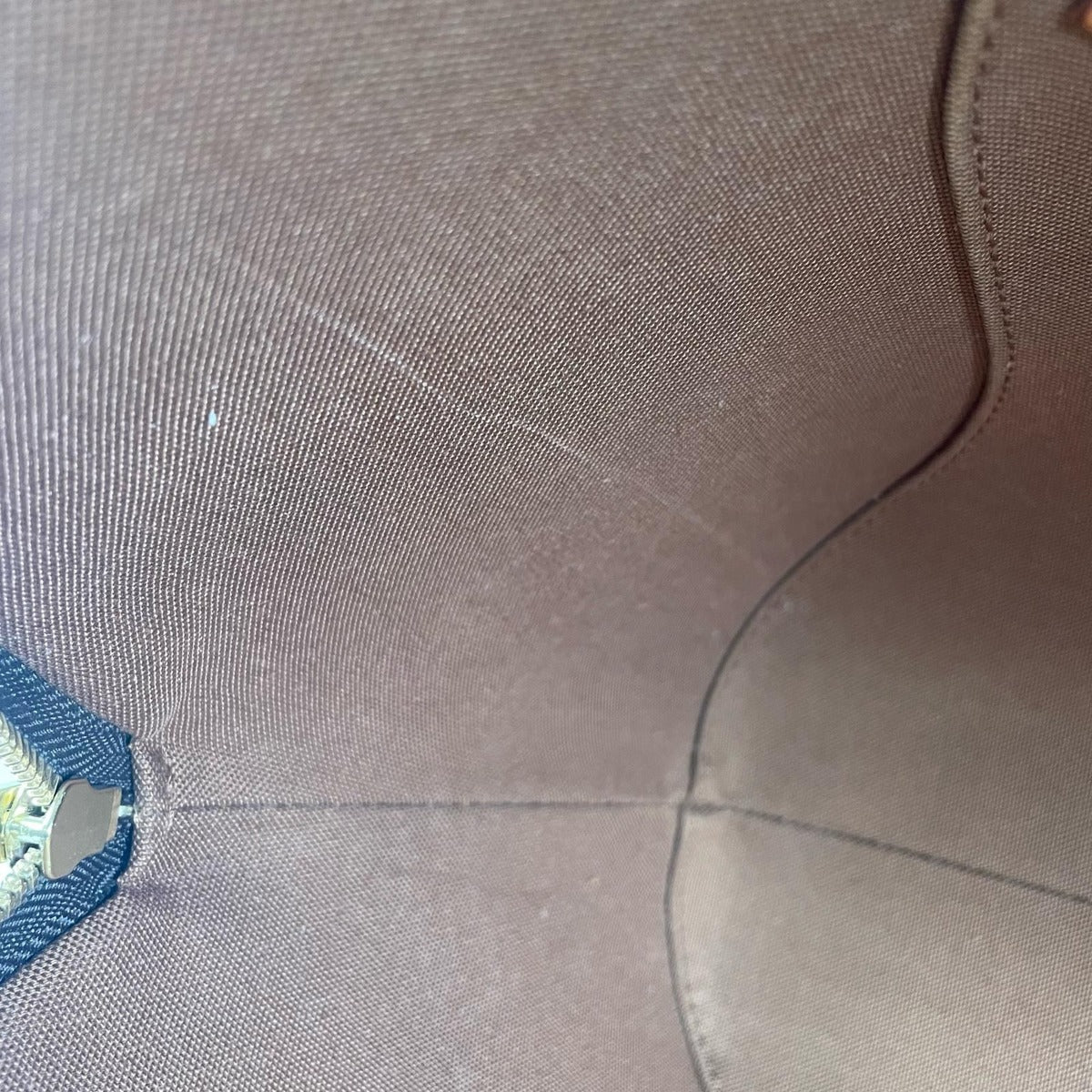 Louis Vuitton Ellipse MM Monogram Leather Brown Handbag Gold — view 14