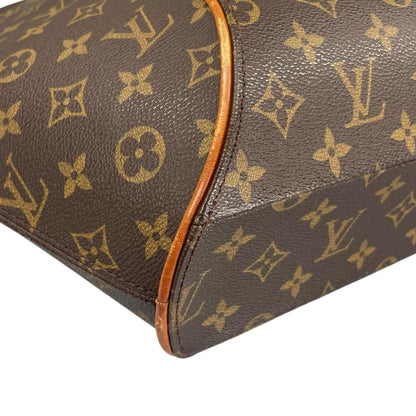 Louis Vuitton Ellipse MM Monogram Leather Brown Handbag Gold — view 10
